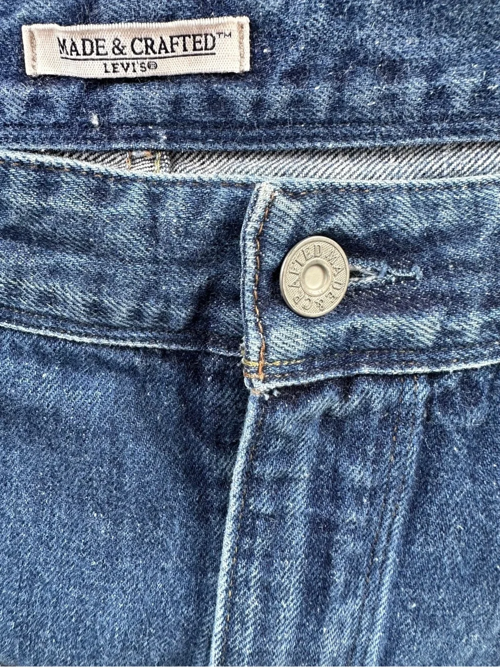Levi's Made and Crafted Tapered Leg Faded Wash Men's Classic Blue Denim Jeans 38